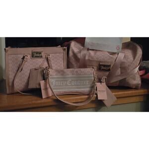 💖 Juicy Couture Pink Diamond 3-Piece Bag Set 💖